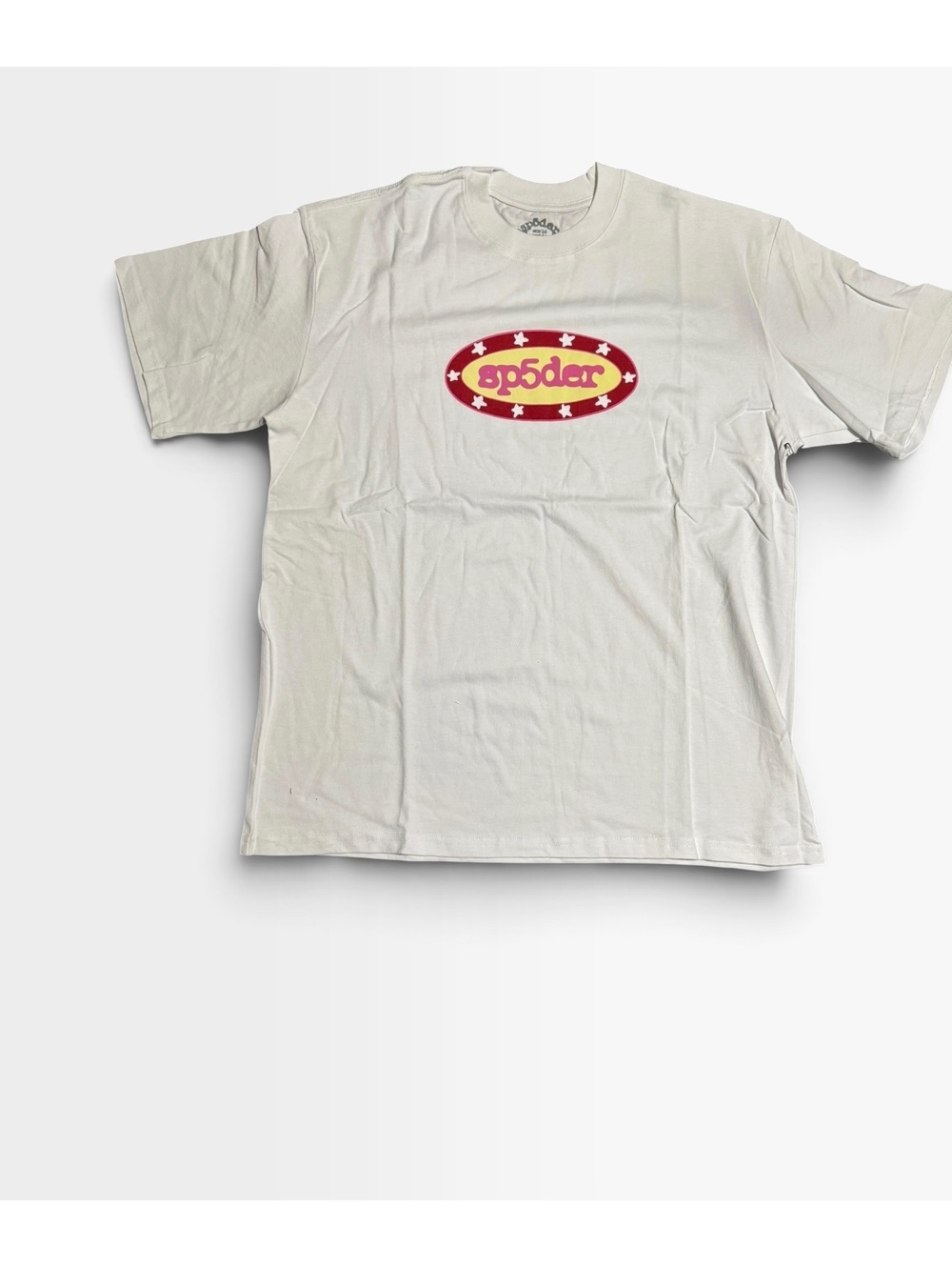 Sp5der white oval logo T-shirt